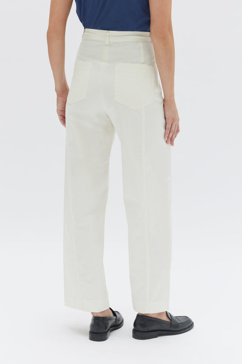 Arata Trouser by Assembly Label - Cream - Back