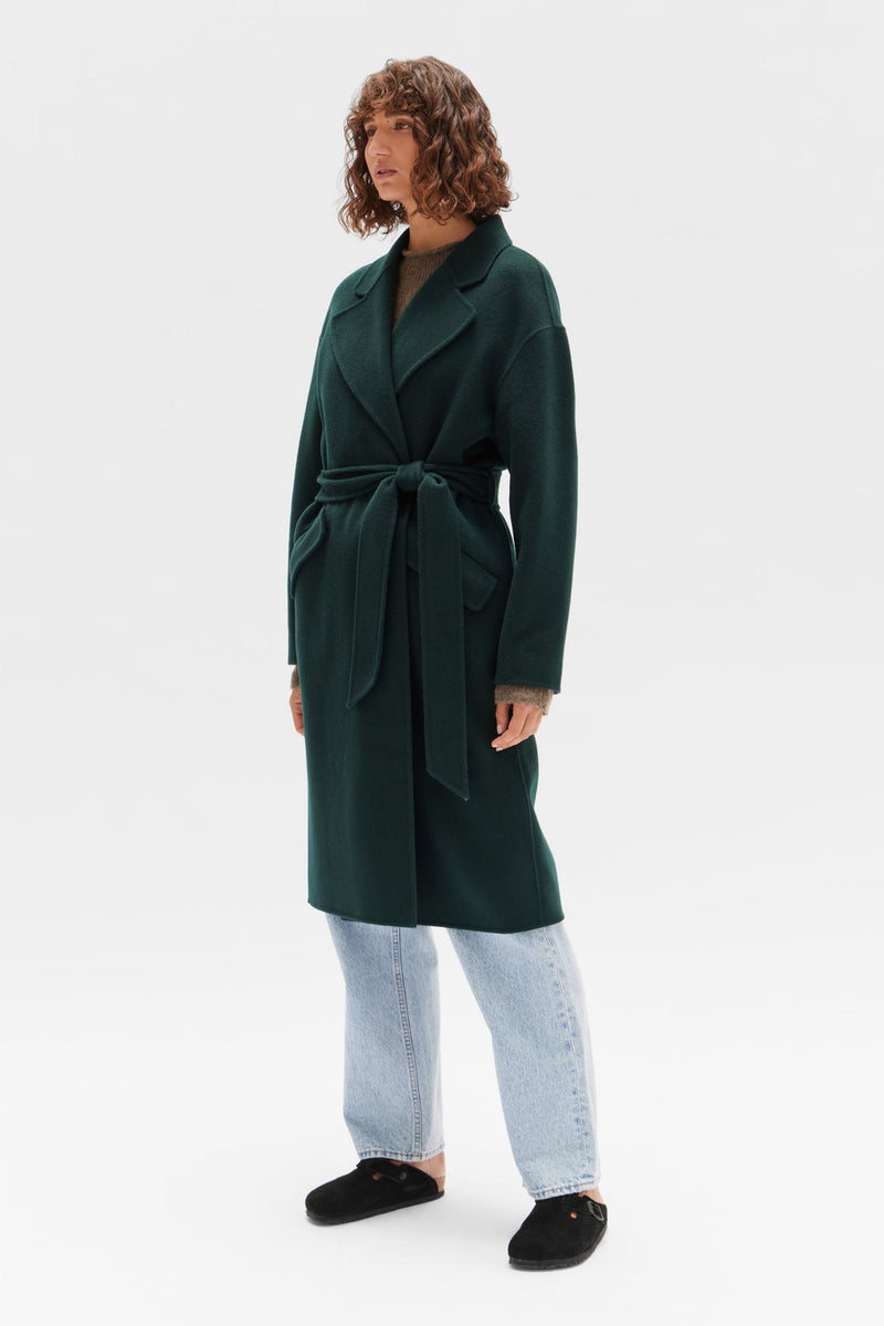 Sadie Single Breasted Coat by Assembly Label - Cypress - Alt