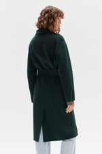 Sadie Single Breasted Coat by Assembly Label - Cypress - Back Detail