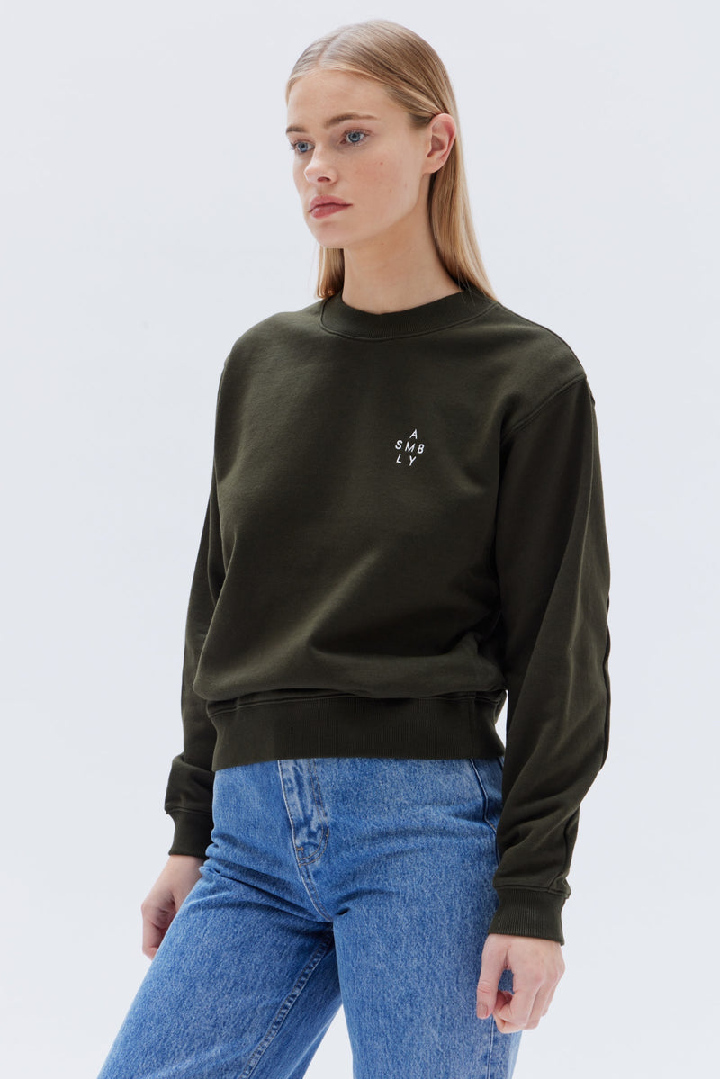 Womens Stacked Fleece by Assembly Label - Clove - Side