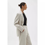 Leila Linen Jacket by Assembly Label - Oat - Side