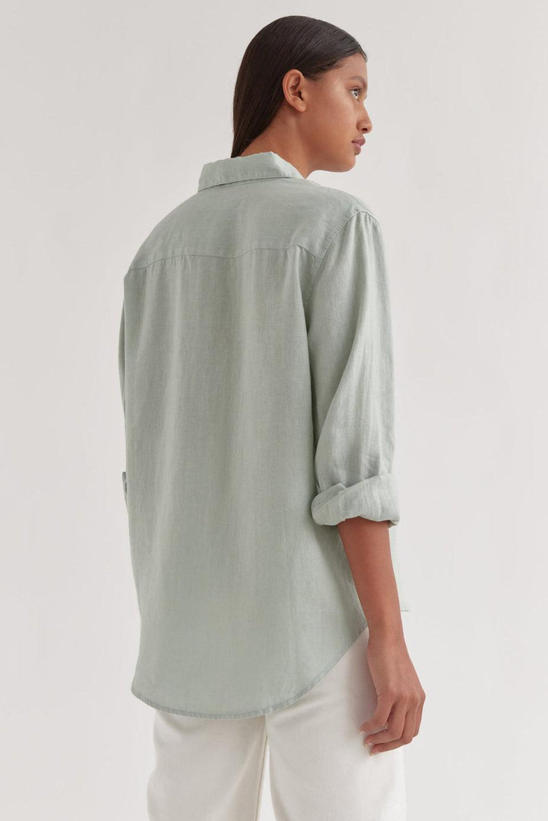 Xander Shirt by Assembly Label - Ocean Green - Back