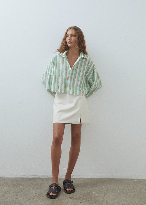 Gertrude Mini Skirt by Blanca - Cream