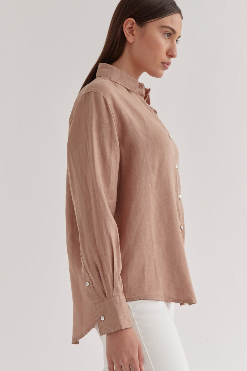 Xander Shirt by Assembly Label - Sand - Side