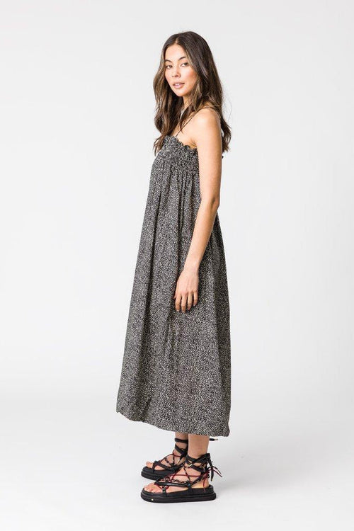 Christy Dress by Remain - Drop Print - Side