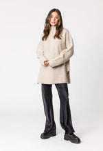 Claudia Long Knit by Remain - Beige - Front