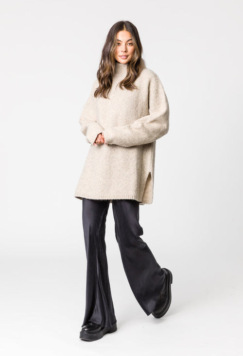 Claudia Long Knit by Remain - Beige