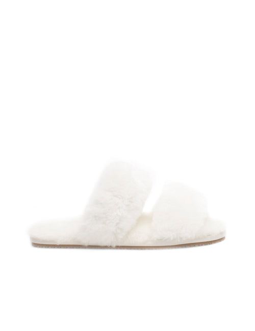 La tribe hot sale fluffy slides