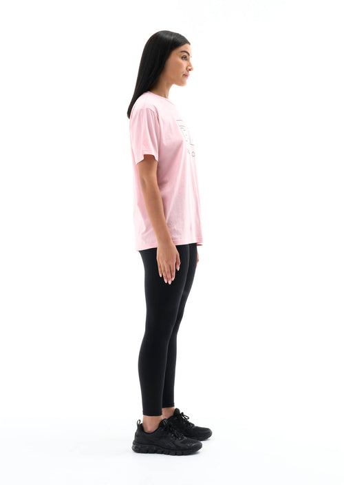 Heads Up Tee by P.E Nation - Lotus Pink - Side