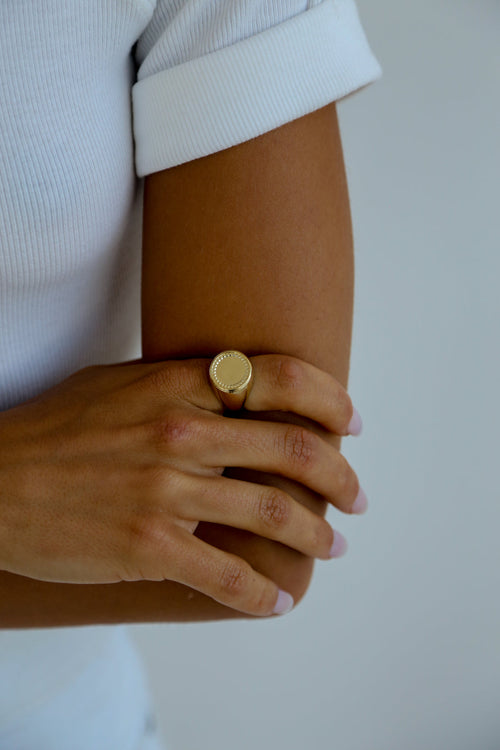 The Sienna Signet Ring by DHAHAB