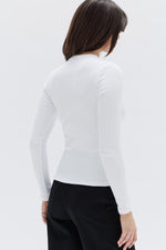Miana Long Sleeve Top, by Assembly Label - White - Back