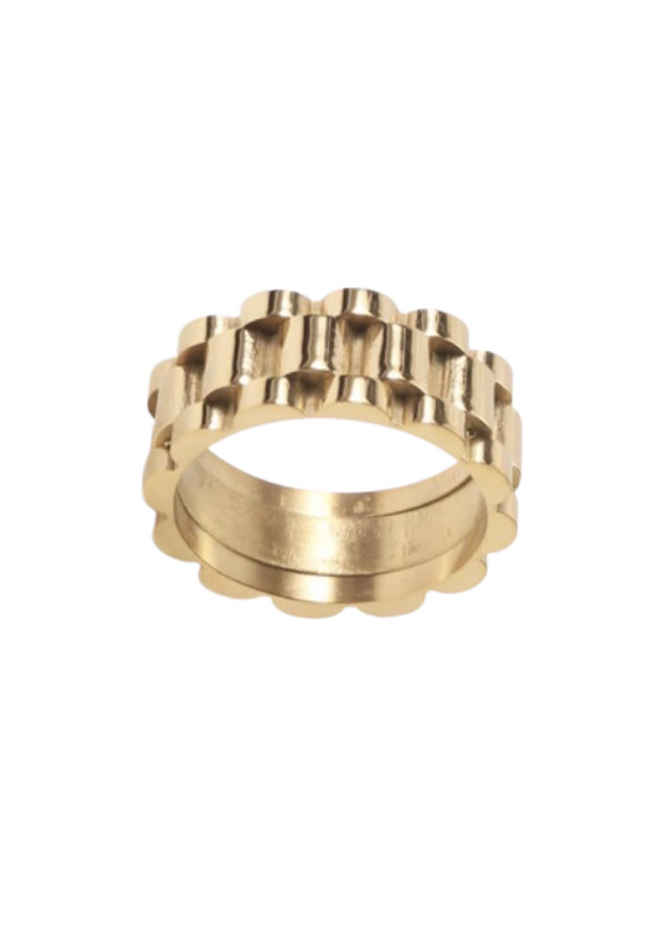 Yellow Gold Rolex-Style Link Baby Bracelet TGC-BR0630 - Gold Centre Fulham