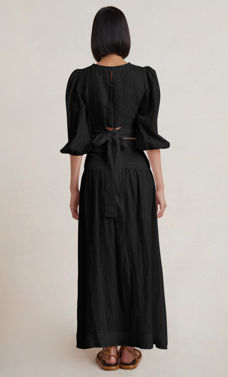 Josephine Maxi Skirt by Bec + Bridge - Black - Back
