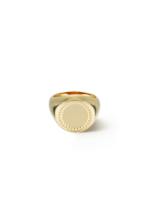 The Sienna Signet Ring by DHAHAB - White Background