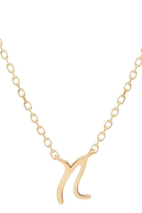14K Gold Love Letter Necklace-By Charlotte-Saint Row