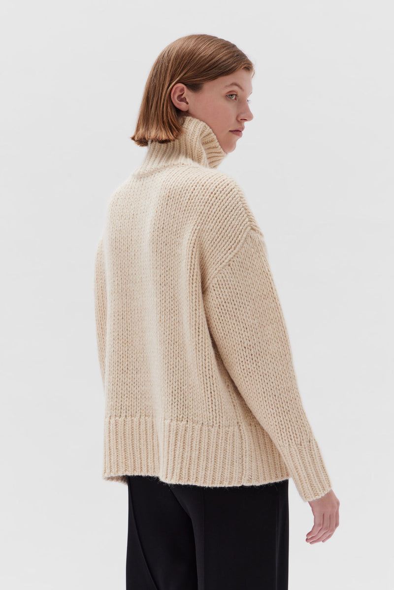 Saato Knit by Assembly Label - Cream - Back
