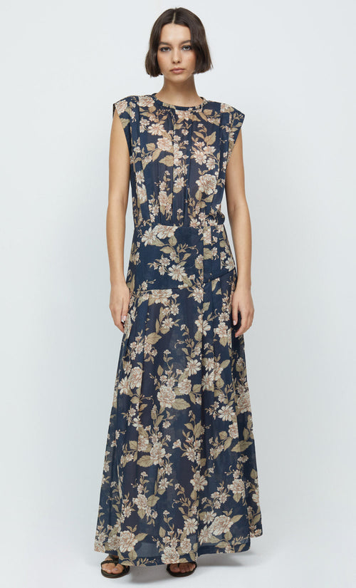 Opaline Floral Cotton Maxi Dress-Bec + Bridge-Saint Row