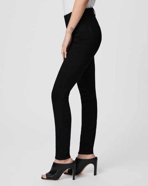 Hoxton Ultra Skinny by Paige - Black Shadow - Side