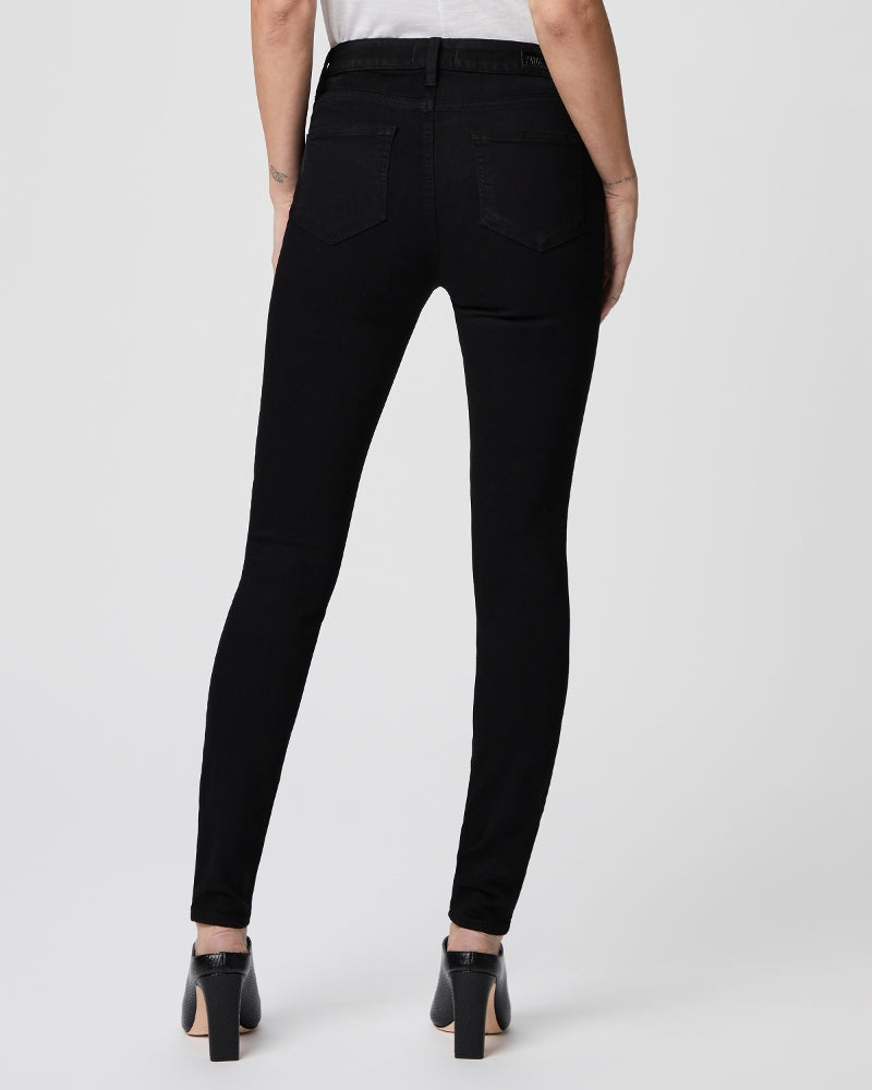 Hoxton Ultra Skinny by Paige - Black Shadow - Back