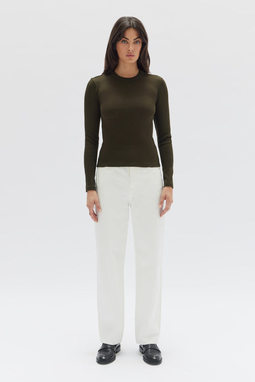 Miana Long Sleeve Top, by Assembly Label - Clove