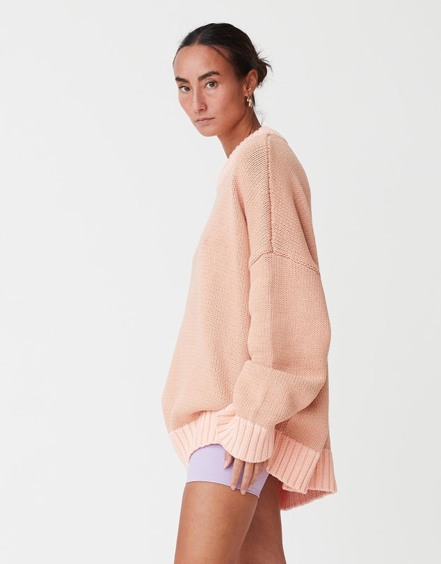 Chambord Knit by Blanca - Pale Pink - Side